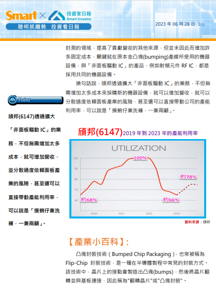 頎邦(6147)的未來，兼論凸塊封裝技術