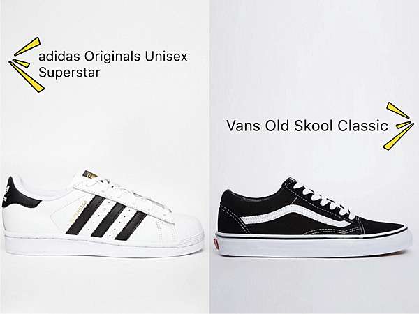 vans old skool vs adidas superstar