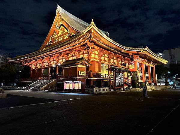 2024 01 東京自由行 4 D1 1-3  夜晚的淺草寺