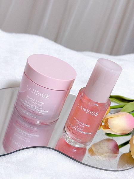 LANEIGE蘭芝-粉澎潤膠原水光精華 小粉精、睡美人晚安面