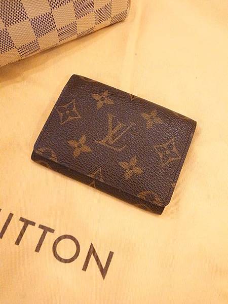 Louis Vuitton-LV-speedy 25-白色棋盤格 N41534-中夾-名片夾-零錢包-monogram-my wedding gift (37)