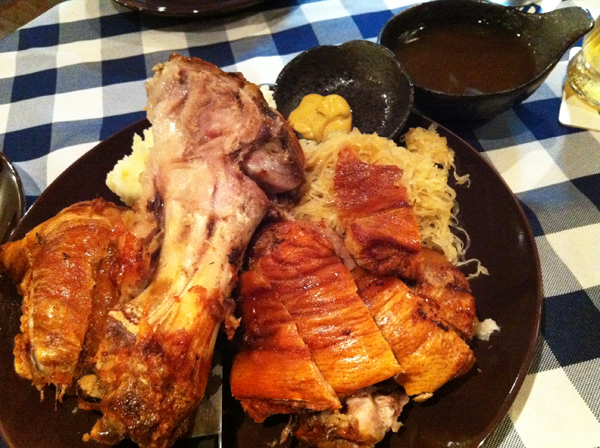 grilled pork knuckle