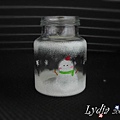 冬之印染小花瓶~超喜歡雪人的造型，可以在寒冬中感覺到溫馨哩!
