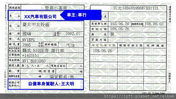 ［台灣多元計程車步驟四］、回到車行，領取驗車所需車行文件（先