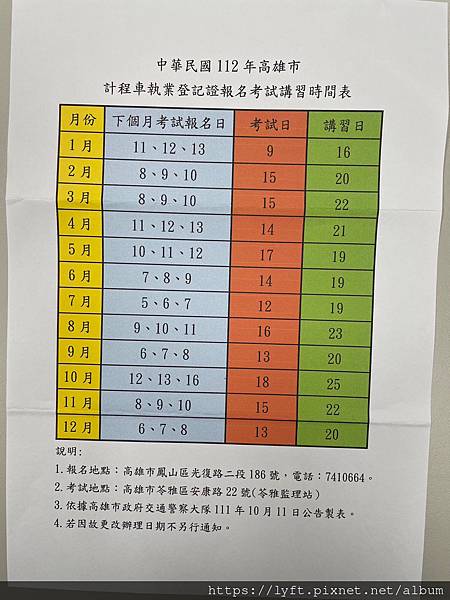 ［交通大隊］計程車執業登記證，計程車執業登記證報名資格及報考