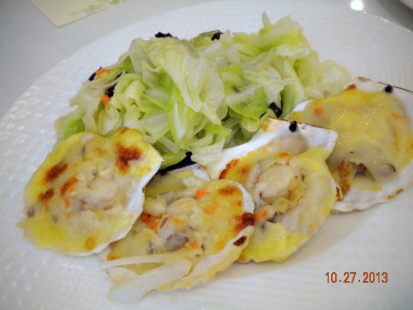 高麗菜、焗扇貝.jpg 高麗菜、焗扇貝.jpg