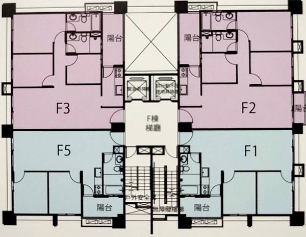 昌隆廣場第五期-F區平面配置圖