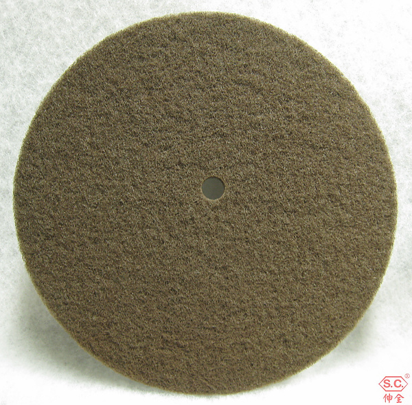 伸全不織布研磨圓片600番nonwoven pad,abrasive wheel "