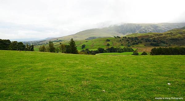 Castlerigg stone circle的山丘風景
