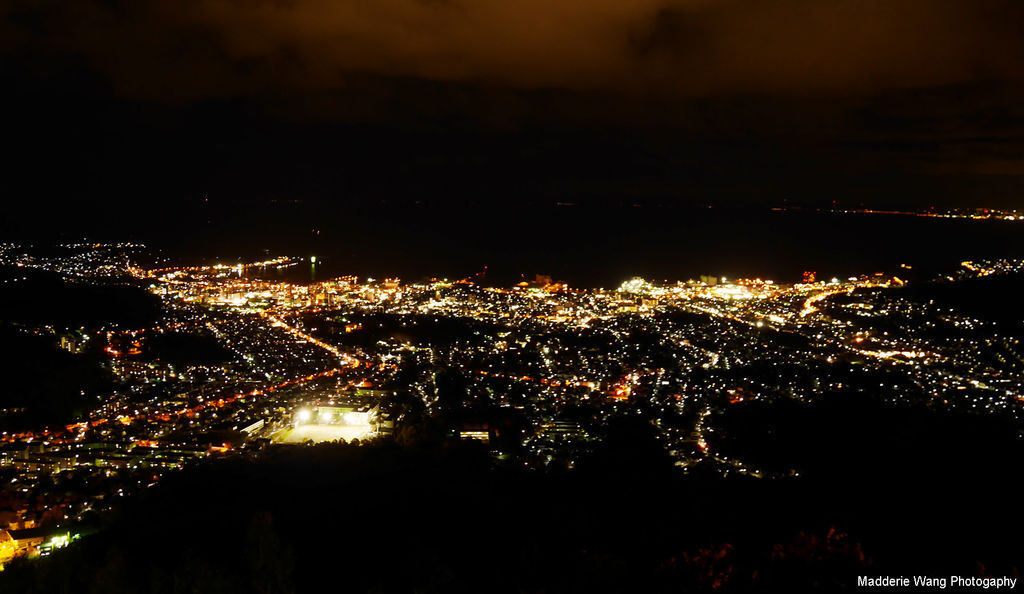 天狗山上看小樽夜景