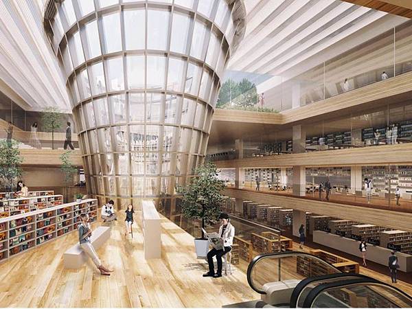 圓錐狀環保節能通風採光井 桃園,圖書館,綠建築