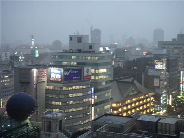 下雨中