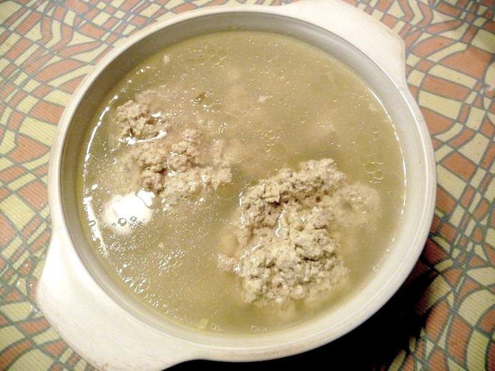 豆腐碎肉湯