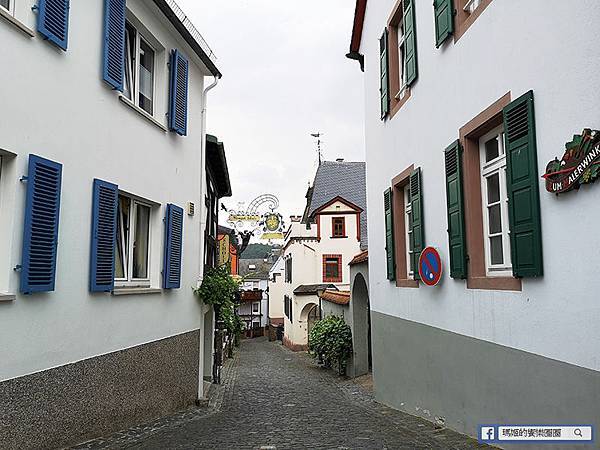 德國景點【呂德斯海姆Rudesheim】萊茵河畔中古風木造建築/畫眉鳥巷/迷人的葡萄酒觀光小鎮