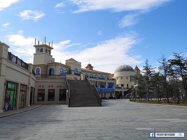 青島景點【港中旅海泉灣渡假區】青島outlet購物中心/第一次搭摩天輪