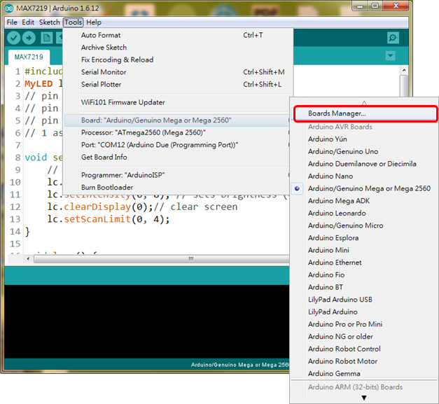 Arduino Board Manager Arduino Board Manager