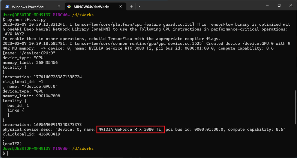 Tensorflow 2025 gpu python