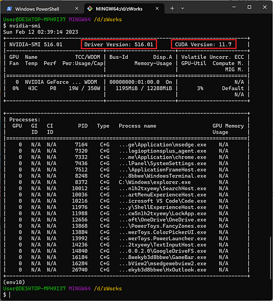 Windows nvidia-smi