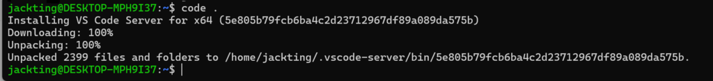 VS Code Server Installed