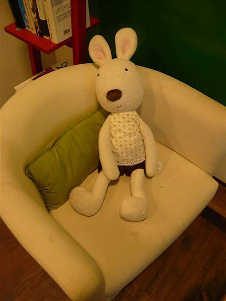 獨霸沙發的兔子