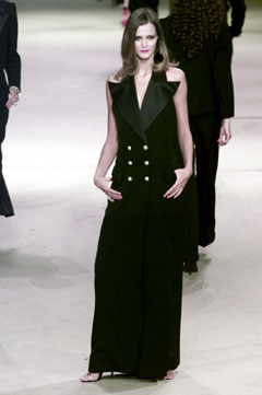 YSL 2002 Spring Couture - Carmen Kass