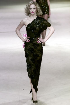 YSL 2002 Spring Couture - Raquel Zimmermann