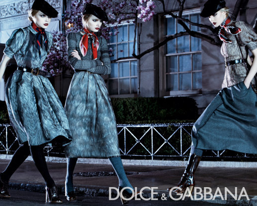 Dolce &amp; Gabbana 2008 F/W - Caroline Trentini, Jessica Stam, Lily Donaldson