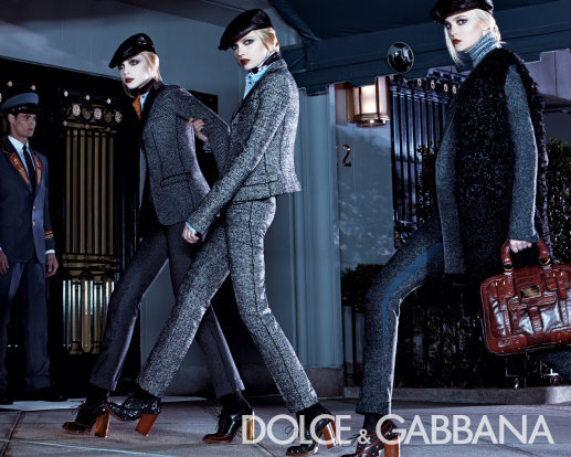 Dolce &amp; Gabbana 2008 F/W - Caroline Trentini, Jessica Stam, Lily Donaldson