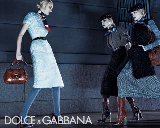 Dolce &amp; Gabbana 2008 F/W - Caroline Trentini, Jessica Stam, Lily Donaldson