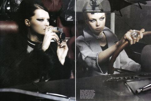 Vogue Italia 2008/9 - Siri Tollerod、Elena Melnik