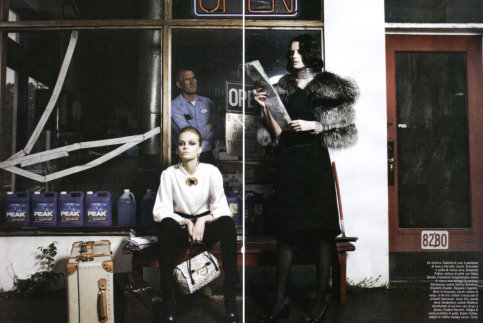 Vogue Italia 2008/9 - Siri Tollerod、Elena Melnik 