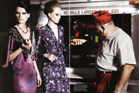 Vogue Italia 2008/9 - Siri Tollerod、Elena Melnik 