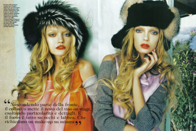 VOGUE ITALIA 2008/11 - Gemma Ward & Lily Donaldson