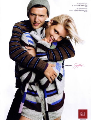 GAP Holiday 2008 - Anja Rubik & Sasha Knezevic