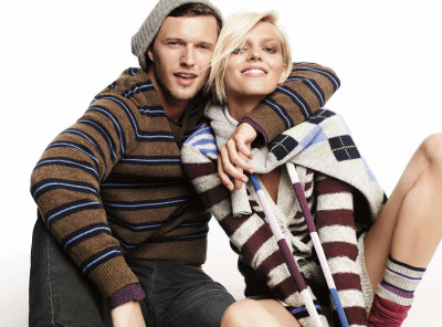 GAP Holiday 2008 - Anja Rubik & Sasha Knezevic