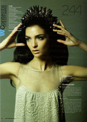 W Korea 2009/3 - Mariacarla Boscono