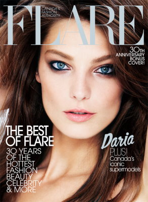 Flare Canada September 2009 - Daria Werbowy