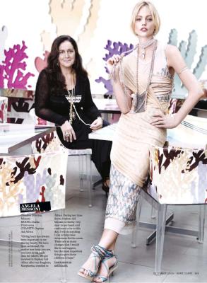 Marie Claire December 2009 - Angela Missoni,Sasha Pivovarova