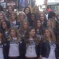 Victoria's Secret models in Times Square