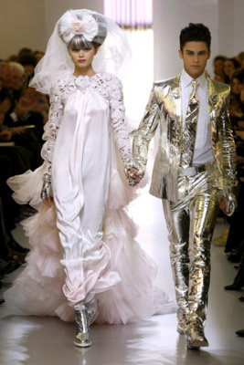 Chanel HC S/S 2010 - Abbey Lee & Baptiste Giabiconi