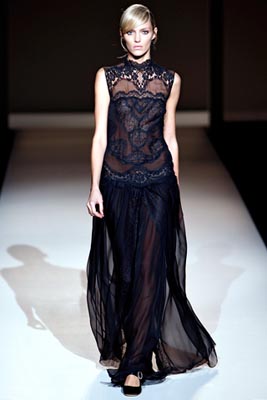 Alberta Ferretti F/W 2011 - Anja Rubik