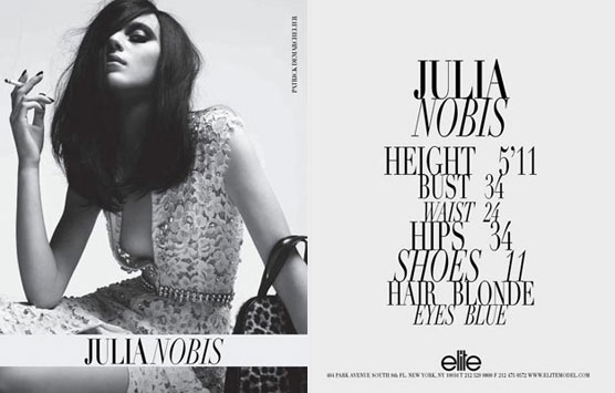 Show Packages-NY FW 11: Elite - Julia Nobis