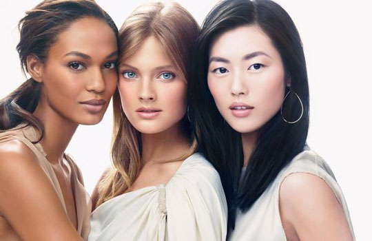 Estee Lauder Women in Beauty Spring 2011:Joan Smalls,Constance Jablonski,Liu Wen