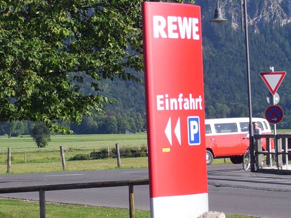 REWE supermarket. the favorite place in Germany