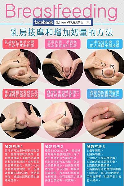 乳房按摩和發奶方法