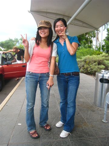 Catherine at airport