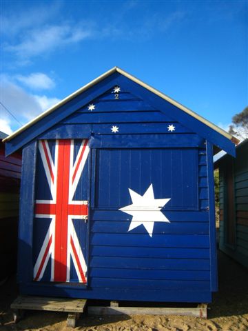 澳洲打工度假－墨爾本彩虹小屋～澳洲國旗
