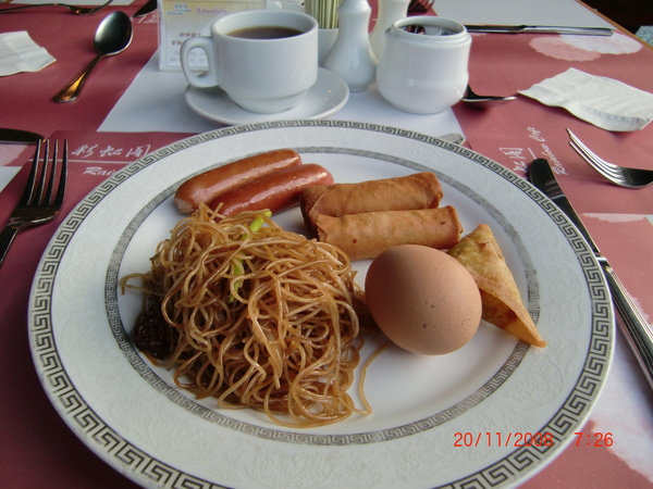 20 Nov 08 ~ My Buffet Breakfast at Hotel