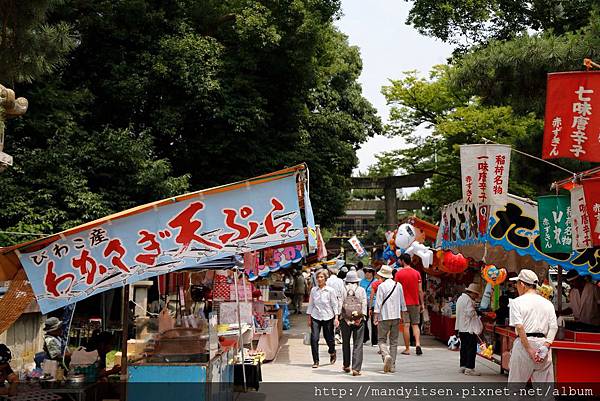 天滿宮參道上的屋台