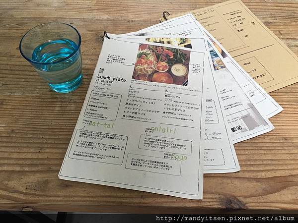 thread cafe午餐menu